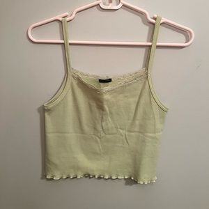 Brandy Melville cropped tank in light green